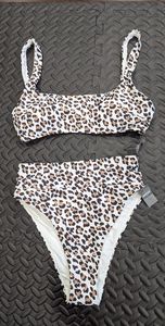 Aerie Leopard Print Bikini (M top / S bottom)